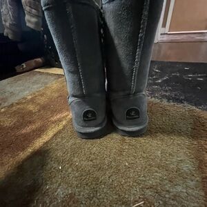 Bearpaw Gray Suede Boots